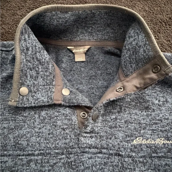 NEW Eddie Bauer Men's Radiator Fleece Snap-Front Pullover - Picture 6 of 9